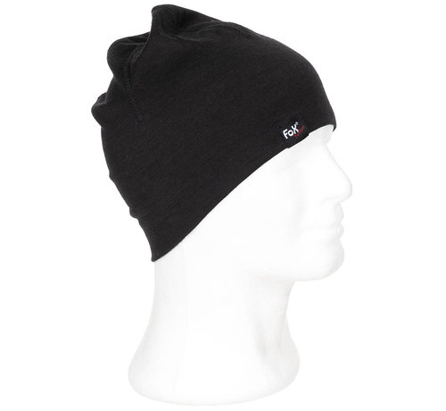 Fox Outdoor  Fox Outdoor - Beanie -  "Merino Lite" -  noir