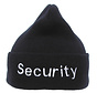 MFH - Gebreide muts  -  Zwart  -  "Security" borduring  -  100% Acryl