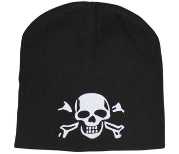 MFH MFH - Bonnet tricoté -  "Beanie" -  noir -  "Crâne" -  maille fine