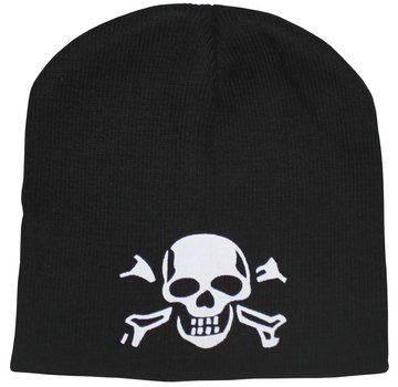 MFH MFH - Strickmütze - "Beanie" - schwarz - "Totenkopf" - fein gestrickt