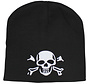 MFH - Strickmütze -  "Beanie" - schwarz -  "Totenkopf" -  fein gestrickt