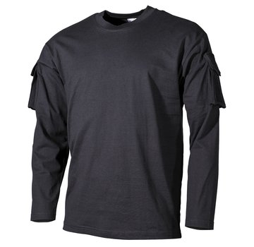 MFH MFH - US shirt  -  Lange mouwen  -  Zwart  -  met mouwzakken
