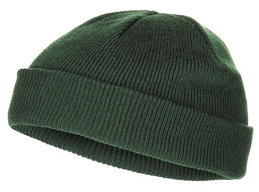 MFH MFH - Gebreide muts - OD groen - Extra kort - 100% Acryl