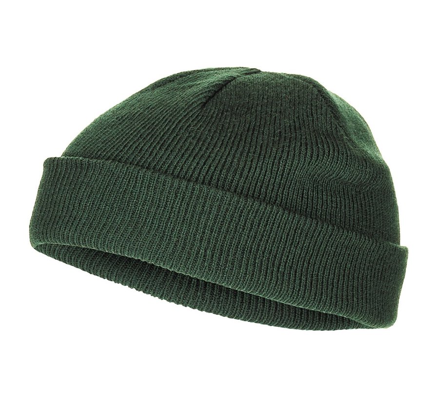 MFH - Bonnet -  Acrylique -  vert -  maille fine -  extra court