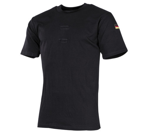 MFH MFH - BW Tropenunterhemd -  schwarz -  Klett -  Nationalitätsabzeichen