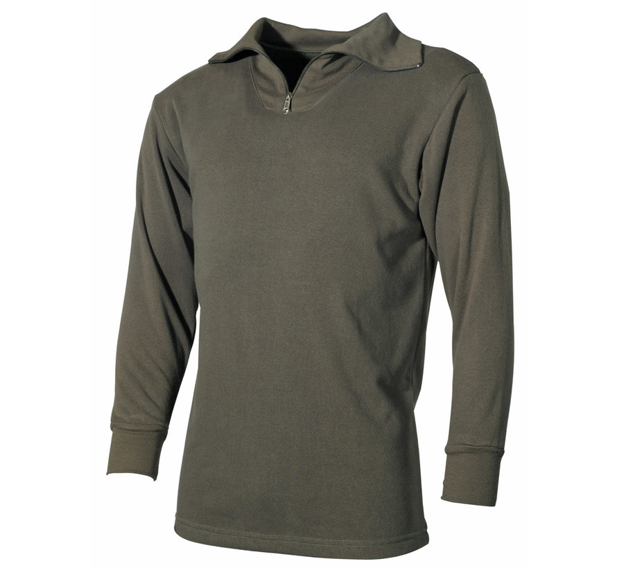 MFH - BW Plüsch-Rollkragenhemd -  oliv