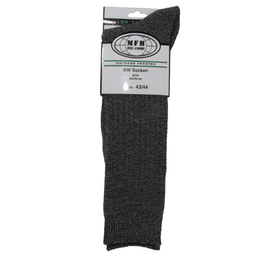 MFH - BW Socken -  Keilferse -  grau