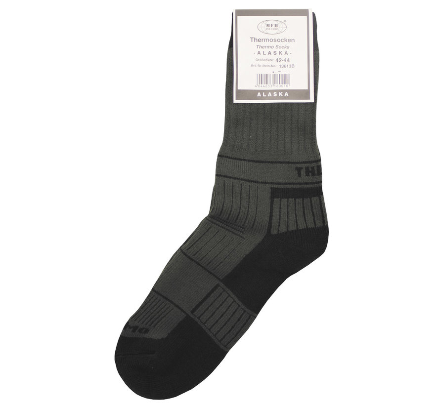 MFH - Chaussettes thermiques  -  "Alaska"  -  Olive