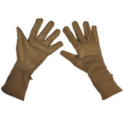 MFH MFH - Gants de combat BW  -  coyote  -  manchette longue  -  Garniture en cuir