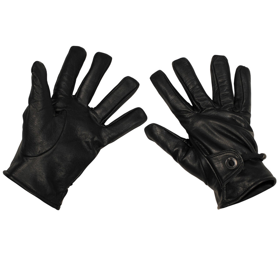 MFH - Western handschoenen  -  Leer  -  Zwart