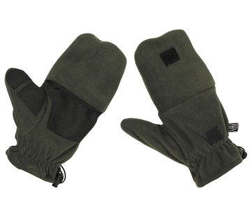 MFH MFH - Fleece-Faust-Fingerhandschuhe -  oliv -  mit Ausziehschlaufen