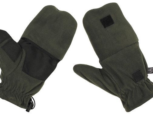 MFH MFH - Gants de doigt de poing de tonice - Olive - avec des boucles de retrait