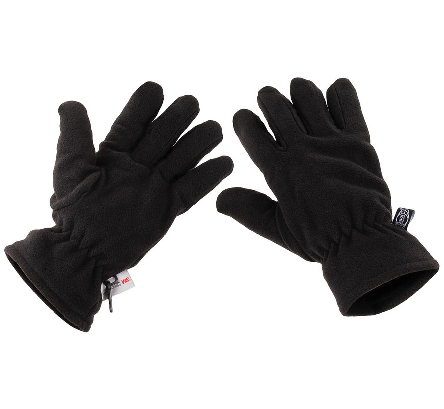 MFH - Fleece handschoenen  -  Zwart  -  3M™ Thinsulate™ Isolatie