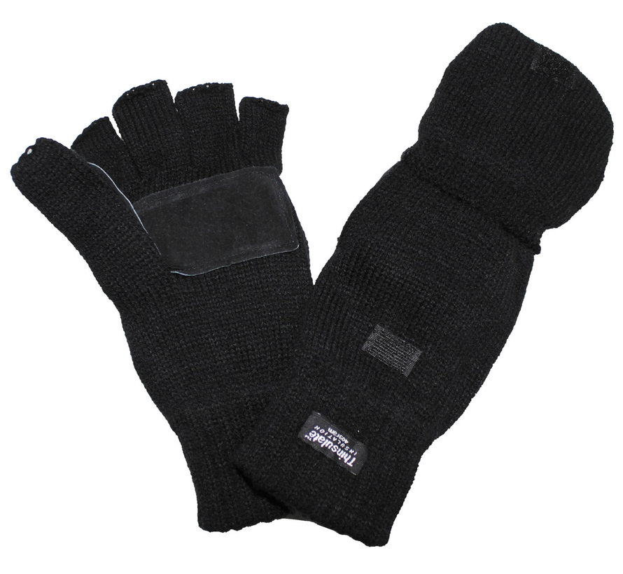 MFH - Strick-Faust-Fingerhandschuh -  schwarz -  3M™ Thinsulate™