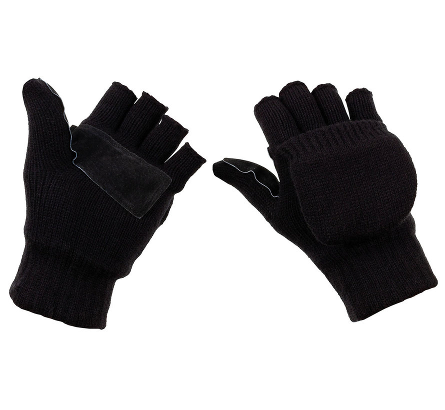 MFH - Strick-Faust-Fingerhandschuh -  schwarz -  3M™ Thinsulate™