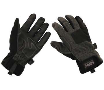 MFH | Mission For High Defence Gants à doigts noirs anti-vent merveilleusement chauds « Cold Time ».