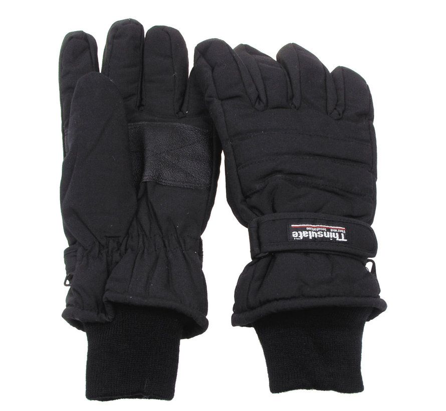 MFH - Gants de doigt  -  Noir  -  3M™ Thinsulate™ Insulation