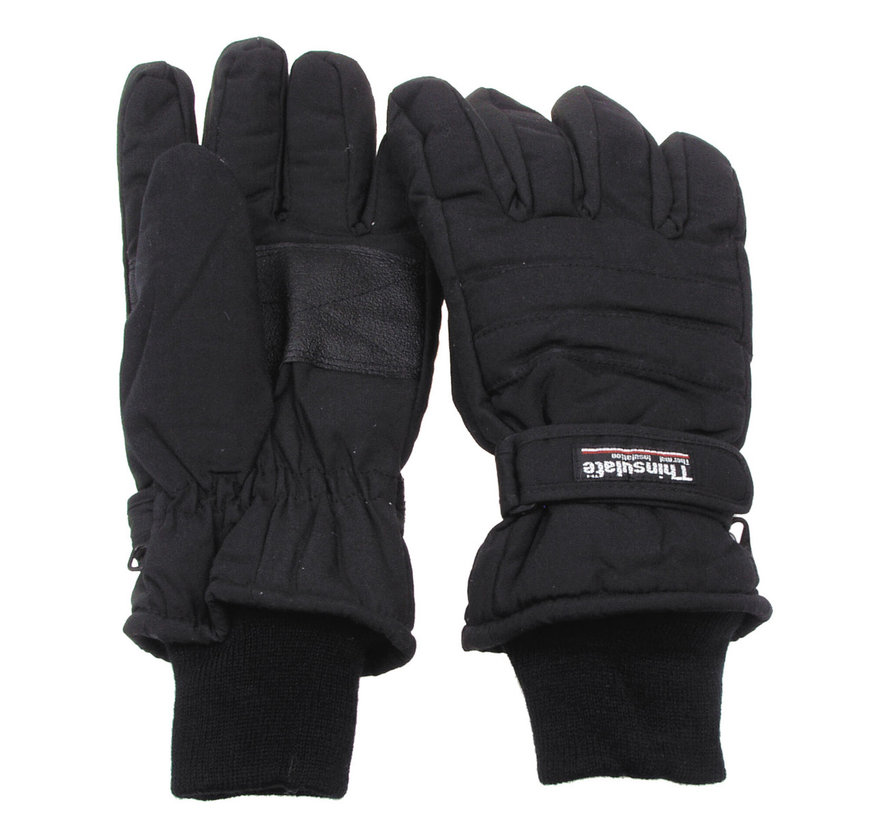 MFH - Vinger handschoenen  -  Zwart  -  3M™ Thinsulate™ Isolatie
