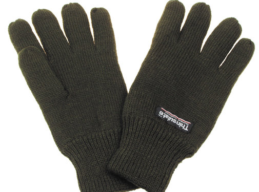 MFH MFH - Gebreide handschoenen  -  Legergroen  -  3M™ Thinsulate™ Isolatie