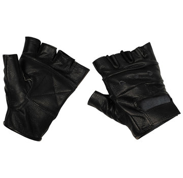 MFH MFH - Lederhandschuhe - ohne Finger - "Deluxe" - schwarz