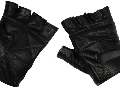 MFH MFH - Vingerloze handschoenen  -  "Deluxe"  -  Zwart