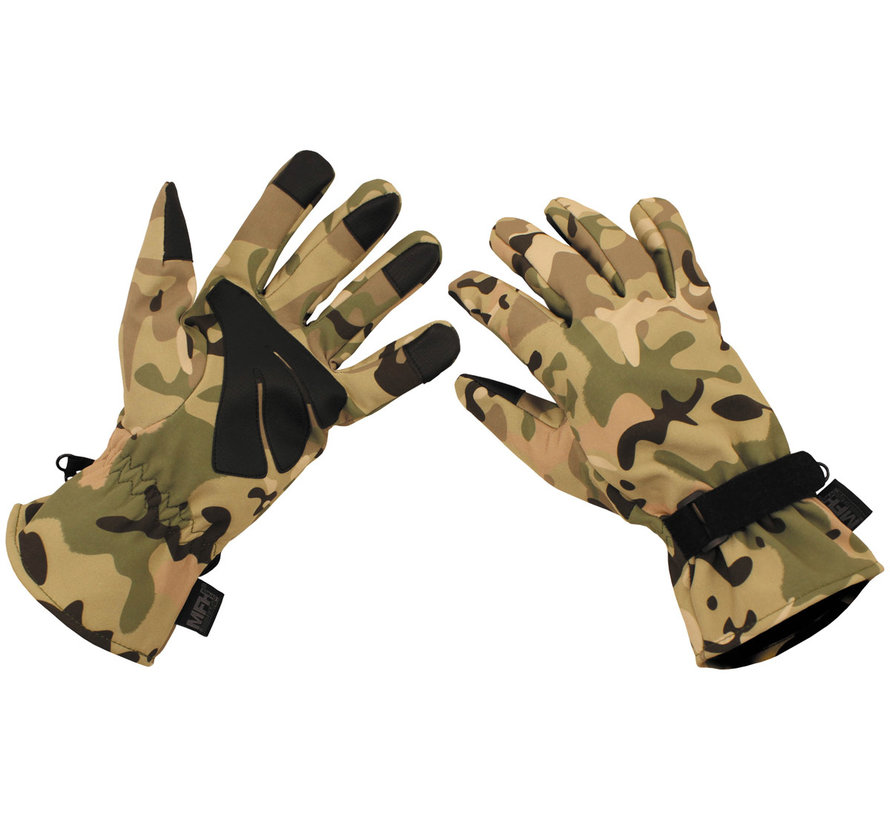 MFH High Defence - Handschoenen  -  "Soft shell"  -  Operation camo