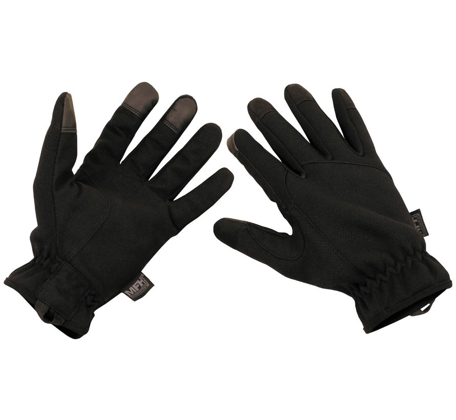 MFH High Defence - Vinger handschoenen  -  "Lightweight"  -  Zwart