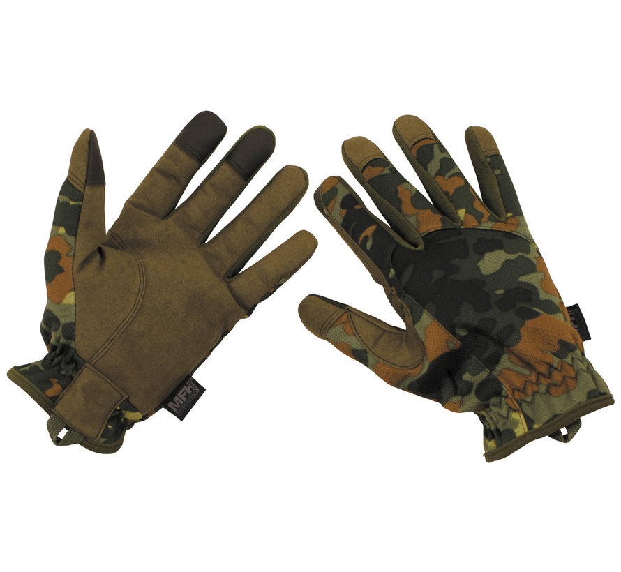 MFH High Defence - Fingerhandschuhe -  "Lightweight" - flecktarn