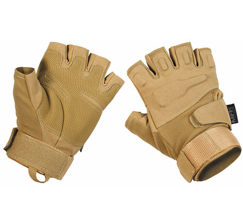 MFH | Mission For High Defence MFH High Defence - Gants tactiques  -  "Pro"  -  sans doigts  -  bronzage coyote