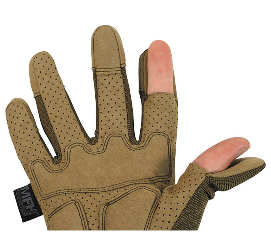 MFH High Defence - Gants tactiques  -  "Action"  -  bronzage coyote