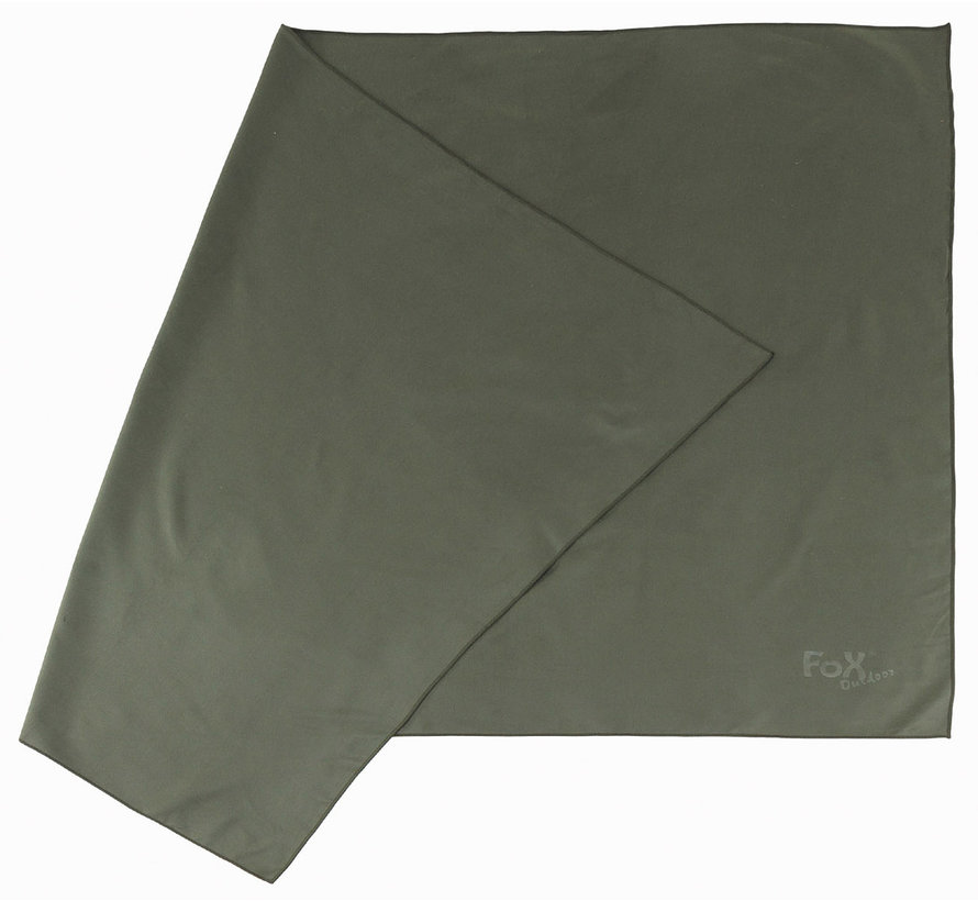 Fox Outdoor - Microfasertuch -  "Quickdry" -  oliv -  ca. 130 x 80 cm