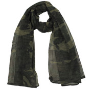 MFH MFH - Mesh sjaal  -  Woodland camo  -  190 x 90 cm