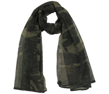 MFH MFH - Mesh sjaal  -  Woodland camo  -  190 x 90 cm