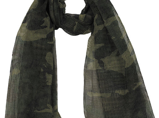 MFH MFH - Mesh sjaal  -  Woodland camo  -  190 x 90 cm