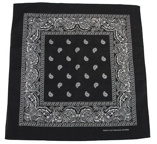 MFH MFH - Bandana -  coton -  env. 55 x 55 cm -  noir-blanc
