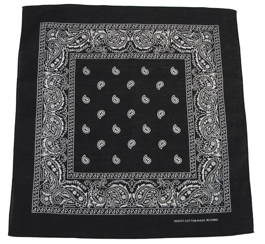 MFH - Bandana -  schwarz-weiß -  ca. 55 x 55 cm -  Baumwolle