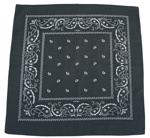 MFH MFH - Bandana -  coton -  env. 55 x 55 cm -  vert-noir