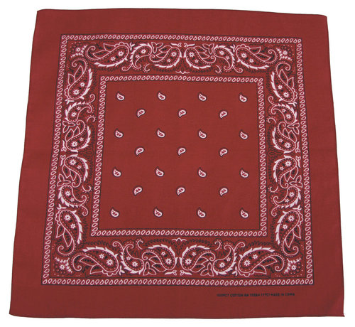 MFH MFH - Bandana - coton - env. 55 x 55 cm - bourgogne-noir