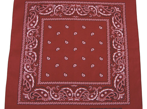 MFH MFH - Bandana -  coton -  env. 55 x 55 cm -  bourgogne-noir