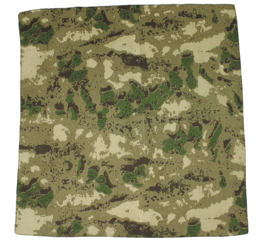 MFH - Bandana -  coton -  env. 55 x 55 cm -  HDT camou vert