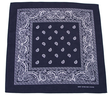 MFH MFH - Bandana -  coton -  env. 55 x 55 cm -  marine-blanc