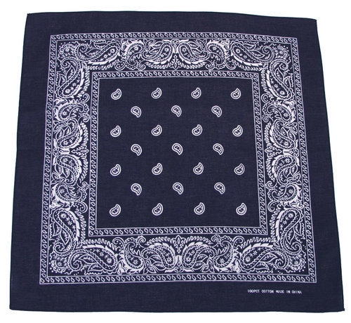 MFH MFH - Bandana  -  Marine Blauw / Wit  -  55 x 55 cm