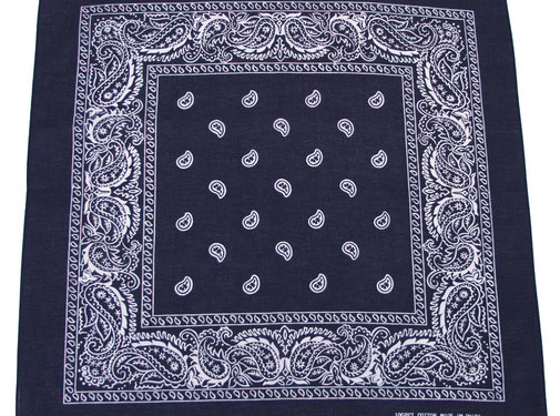 MFH MFH - Bandana -  coton -  env. 55 x 55 cm -  marine-blanc