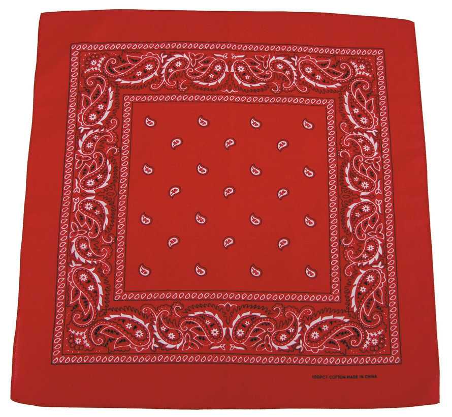 MFH - Bandana -  coton -  env. 55 x 55 cm -  rouge-blanc