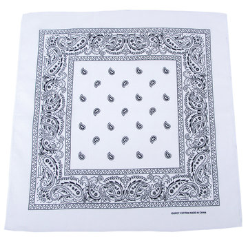 MFH MFH - Bandana  -  Wit / Zwart  -  55 x 55 cm