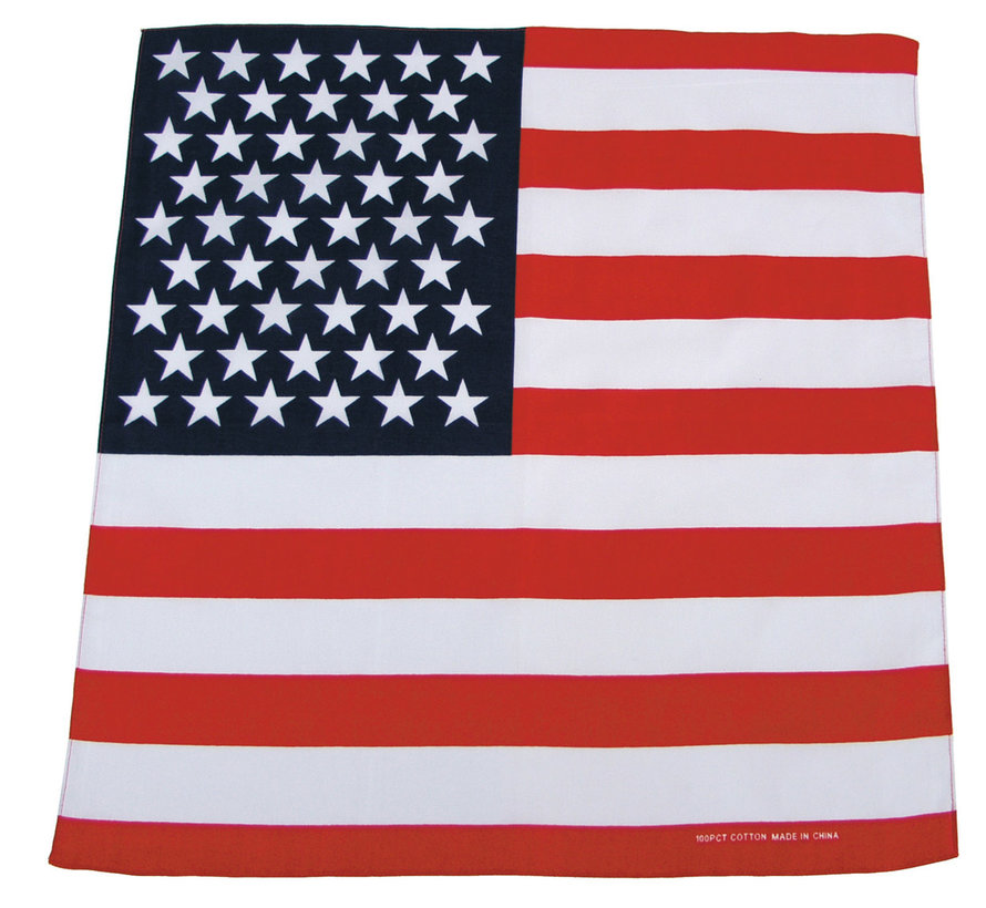 MFH - Bandana -  coton -  env. 55 x 55 cm -  drapeau US