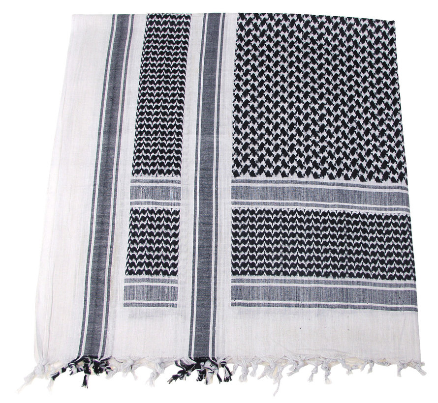 MFH - PLO Tuch -  "Shemagh" -  schwarz-weiß