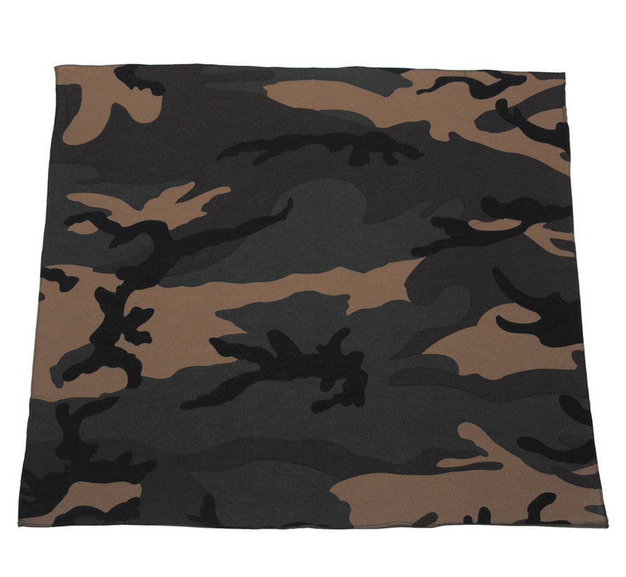 MFH - Bandana  -  Woodland camo  -  55 x 55 cm