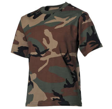 MFH MFH - Kinder T-shirt  -  Woodland camo  -  170 g/m2