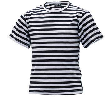 MFH MFH - Russ. T-shirt Navy Kids  -  blanc-bleu  -  manche courte